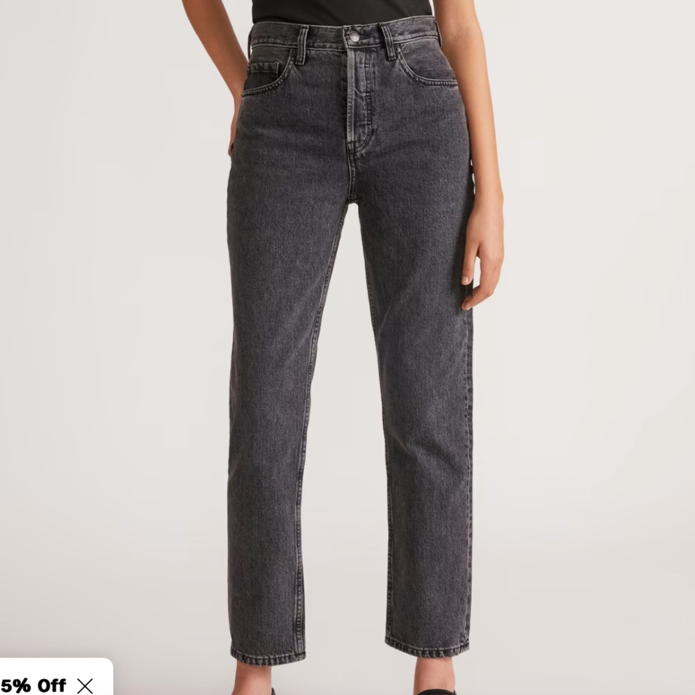 DL1961 black straight leg jean